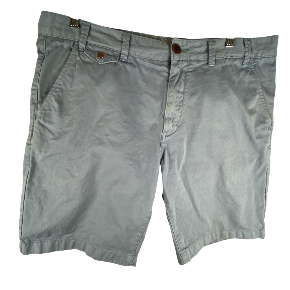 Barbour Shorts Mens 40 Blue Cotton Chino Utility Flat Front 9 Inseam Casual